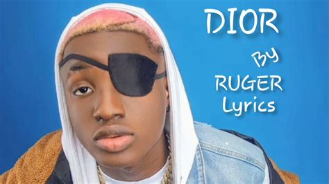 lyrics of dior by ruger